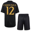 Original Trikotsatz Real Madrid Camavinga 12 Ausweichtrikot 2023-24 Für Kinder